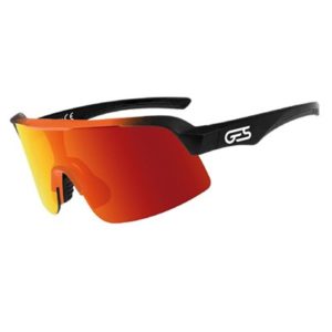 Gafas GES Omega lente rojo-amarillo/montura negro-naranja