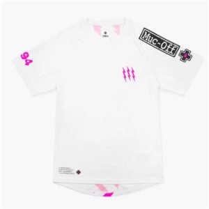 Camiseta manga corta Muc-off Riders blanco/rosa