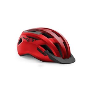 Casco MET Allroad rojo/negro mate