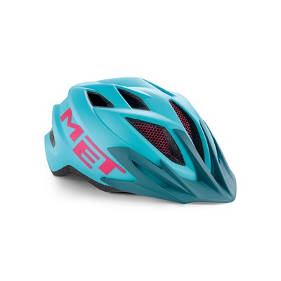 Casco Junior MET Crackerjack azul claro/magenta mate talla unica (52-57 cm)