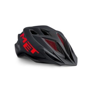 Casco Junior MET Crackerjack negro/rojo mate talla unica (52-57 cm)