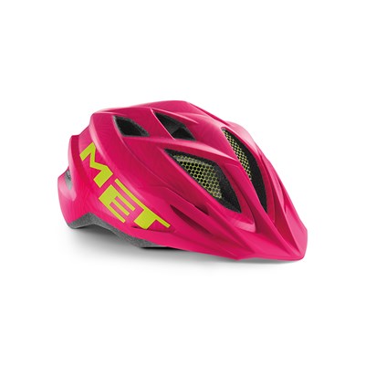 Casco Junior MET Crackerjack rosa/verde mate talla unica (52-57 cm)