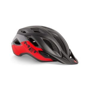Casco MET Crossover negro/rojo mate