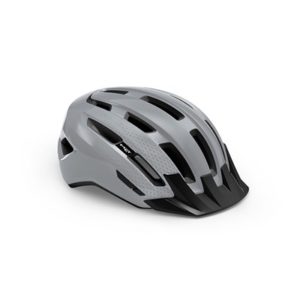 Casco MET Downtown gris brillo