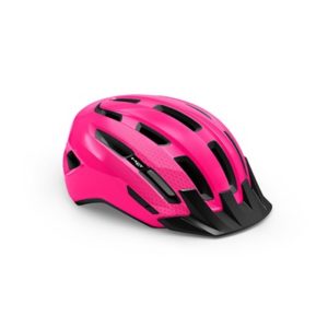 Casco MET Downtown rosa brillo