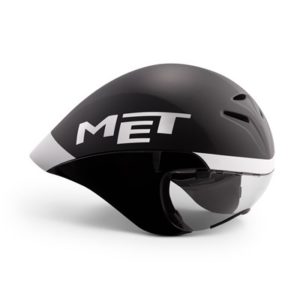 Casco MET Drone negro/blanco mate brillo