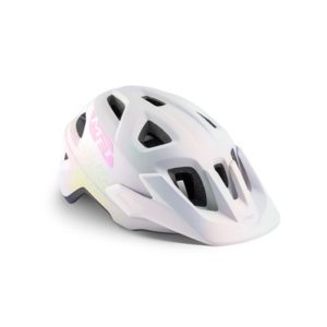 Casco Junior MET Eldar blanco iridiscente/mate talla unica (52-57 cm)