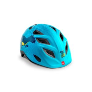 Casco niño MET Elfo azul dinosaurios brillo talla unica (46-53 cm)