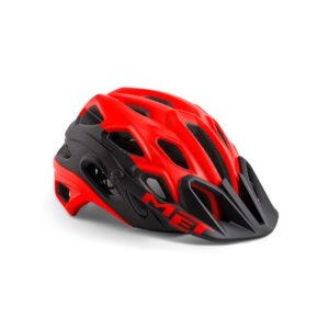 Casco MET Lupo rojo/negro mate