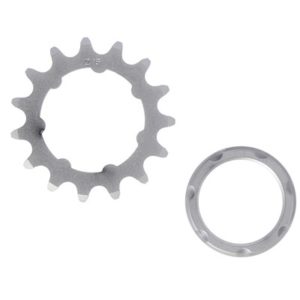 XLC corona 1 1/8" 15 dientes cromo mate