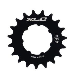 XLC corona 1 1/8" 19 dientes cromo mate