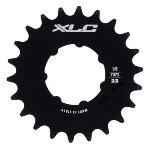 XLC corona 1 1/8" 22 dientes cromo mate