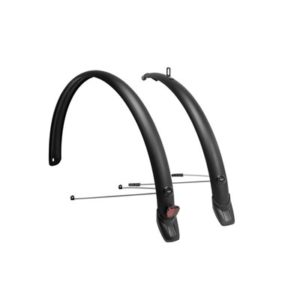 XLC MG-F06 juego de guardabarros 28" 51 mm negro mate con reflectante