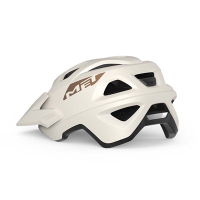 Casco MET Echo blanco bronce mate