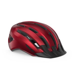 Casco MET Downtown MIPS rojo brillo