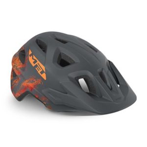 Casco Junior MET Eldar gris/naranja mate talla unica (52-57 cm)