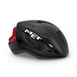 Casco MET Strale negro/rojo metalico brillo