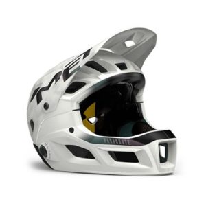 Casco MET Parachute MCR MIPS blanco iridiscente mate