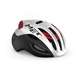 Casco MET Rivale MIPS blanco/negro/rojo metalico mate brillo
