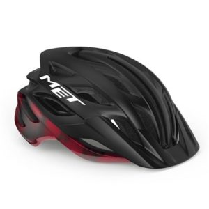 Casco MET Veleno negro/rojo mate brillo