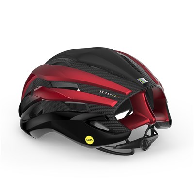 Casco MET Trenta 3K Carbon MIPS negro/rojo metalico mate