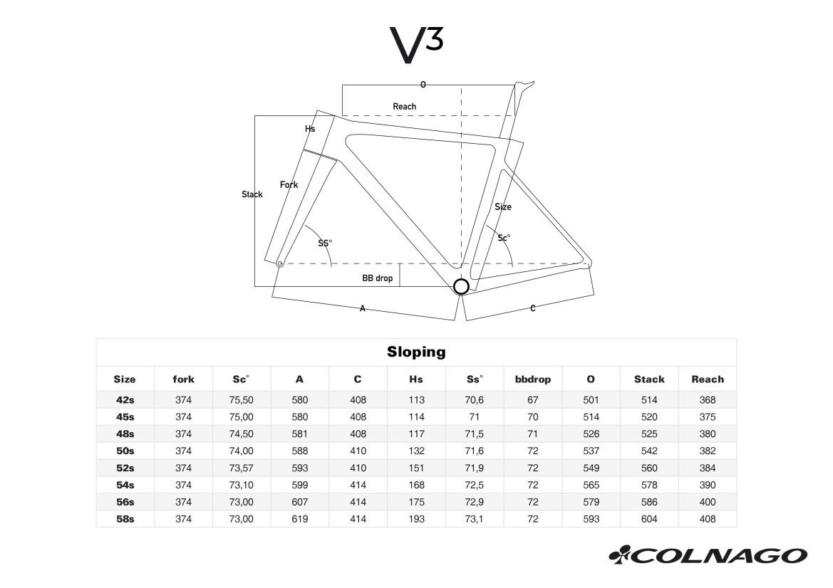 Bicicleta Colnago V3 Disc - Color MKRD tallas