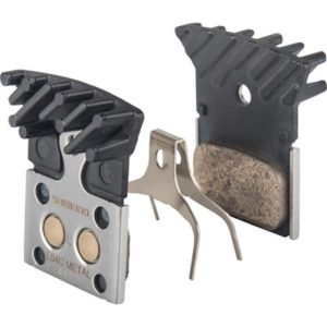 Juego de pastillas de freno Shimano L04C metalicas refrigeracion negro/plata
