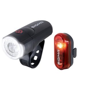 Kit de luces LED Sigma Aura 30 + Curve a pila negro