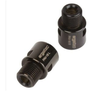 Juego extensores eje de pedal Ergotec para pedales 9/16" negro