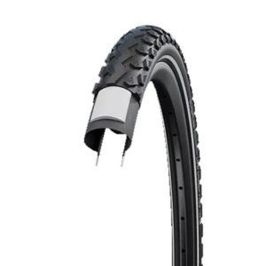 Cubierta Schwalbe Land Cruiser Plus 28x2.15 HS450 Active Punctureg. Twinskin rig. negro refl. 55-622