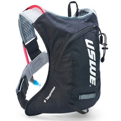 Mochila de hidratacion USWE vertical 10 NDM 1 deposito Elite 2L manguera Plug-N-Play negro carbono