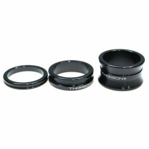 Kit espaciadores Thomson para juego de direccion 1 1/8" 5/10/20 mm aluminio negro