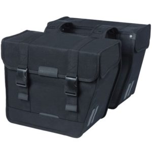 Alforjas Basil Kavan Eco Classic Rounded 48L acabado bionic Eco negro (37x18x32 cm)