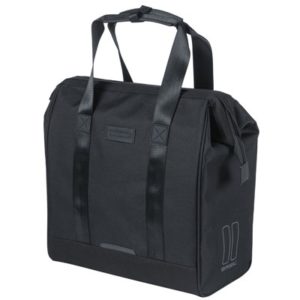 Bolsa Basil Grand Hook-on 23L impermeable negro con reflectantes (34.5x19x35.5 cm)