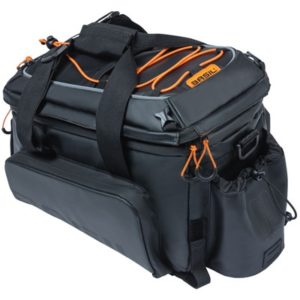 Bolsa Basil Miles Tarpaulin XL Pro 9-36L impermeable poliester negro/naranja c/reflec. (31x23x20 cm)