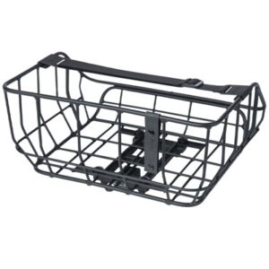 Cesta trasera Basil Portland MIK 25L aluminio negro Vintage (43.5x36x22.5 cm)