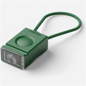 Luz delantera Bookman Block LED USB verde