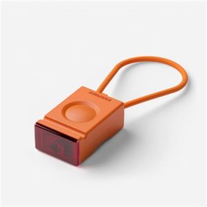 Luz trasera Bookman Block LED USB naranja