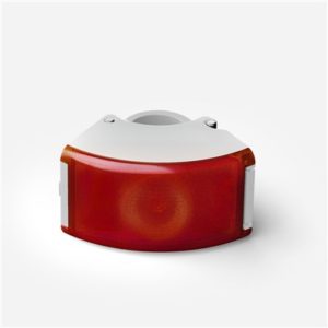 Luz trasera Bookman Curve LED USB 22-32 mm blanco