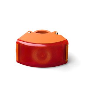 Luz trasera Bookman Curve LED USB 22-32 mm naranja