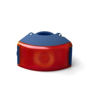 Luz trasera Bookman Curve LED USB 22-32 mm azul