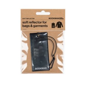 Reflector colgante para cremallera Bookman rectangulo negro