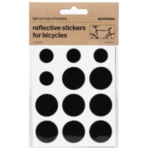 Kit pegatinas reflectantes para bicicleta Bookman negro