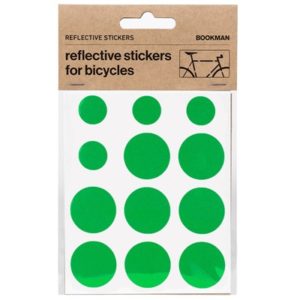 Kit pegatinas reflectantes para bicicleta Bookman verde