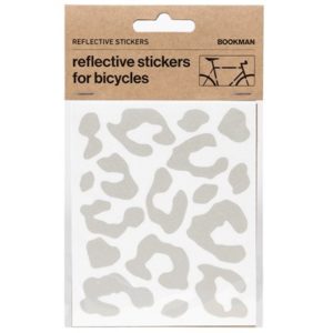 Kit pegatinas reflectantes para bicicleta Bookman leopardo blanco