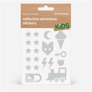 Kit pegatinas reflectantes para bicicleta Bookman Aventura blanco