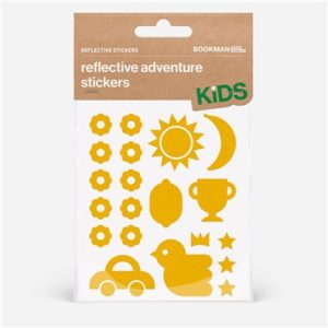Kit pegatinas reflectantes para bicicleta Bookman Aventura amarillo