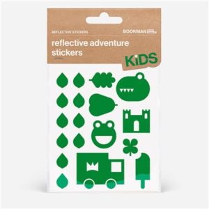 Kit pegatinas reflectantes para bicicleta Bookman Aventura verde