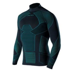 Camiseta interior manga larga Biotex Icebreak termico negro/azul 3D