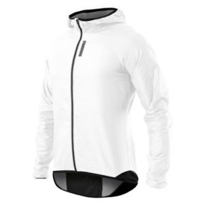Chaqueta Biotex Bubble cortavientos con capucha blanco